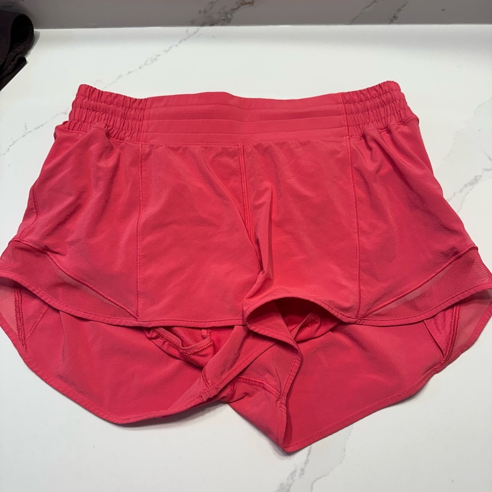 Lululemon pink hotty hot shorts 2.5